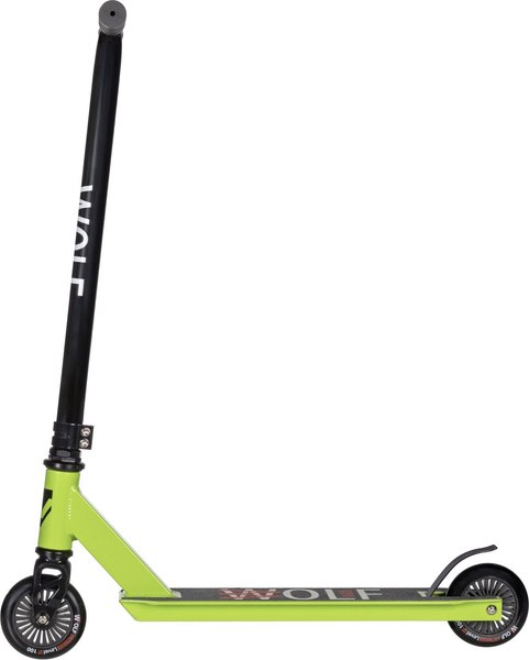 Самокат трюковый Novatrack Wolf JR / 100P.WOLFJR.GN25 (зеленый)