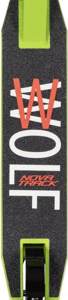 Самокат трюковый Novatrack Wolf JR / 100P.WOLFJR.GN25 (зеленый)
