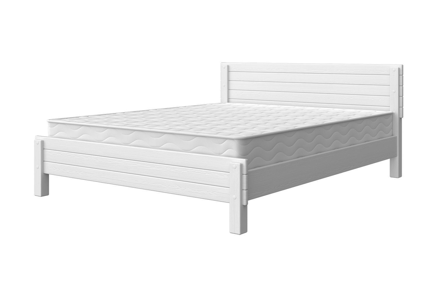 Двуспальная кровать Bravo Мебель Рейма 160x200 (белый античный)