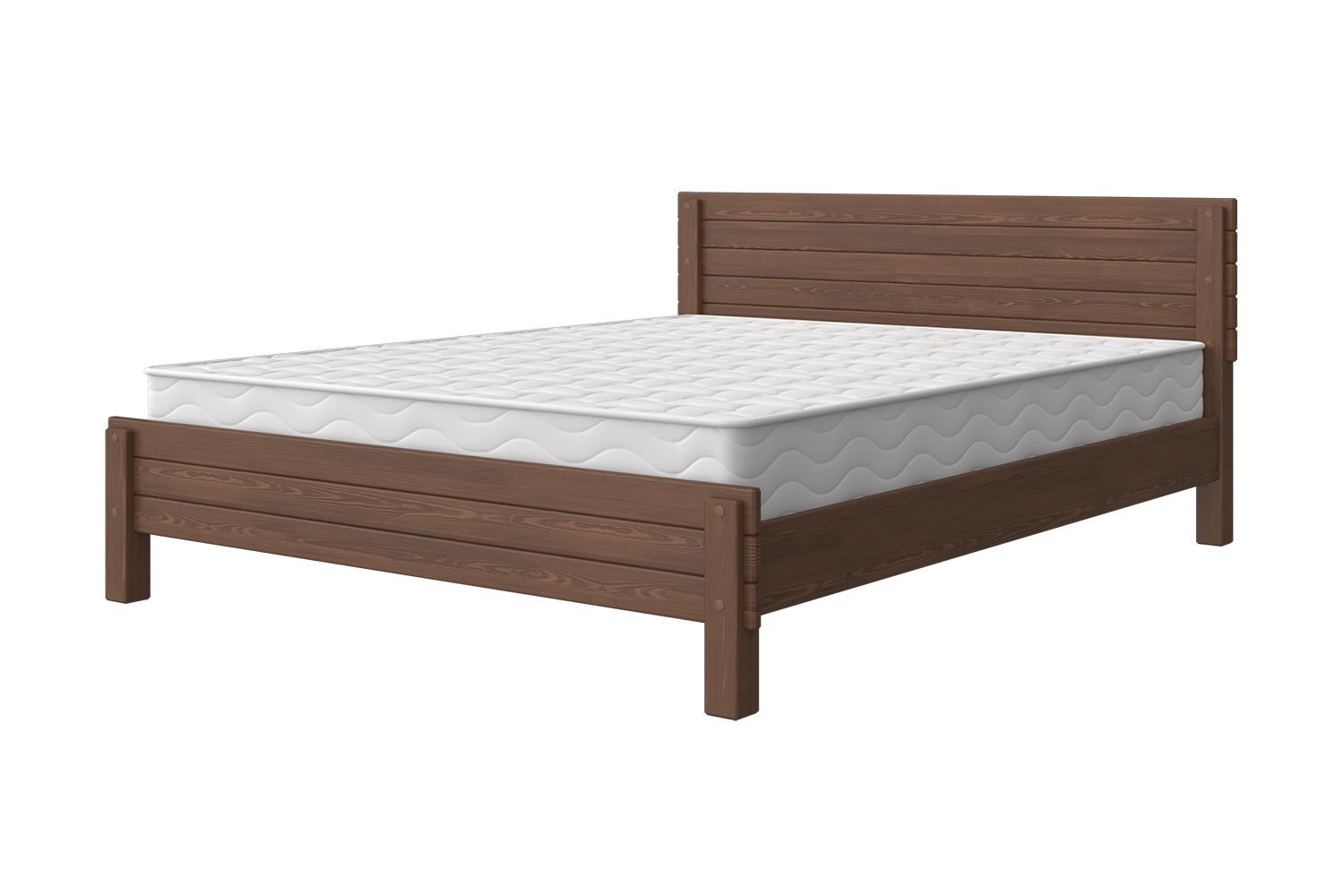 Двуспальная кровать Bravo Мебель Рейма 160x200 (дуб коньяк)
