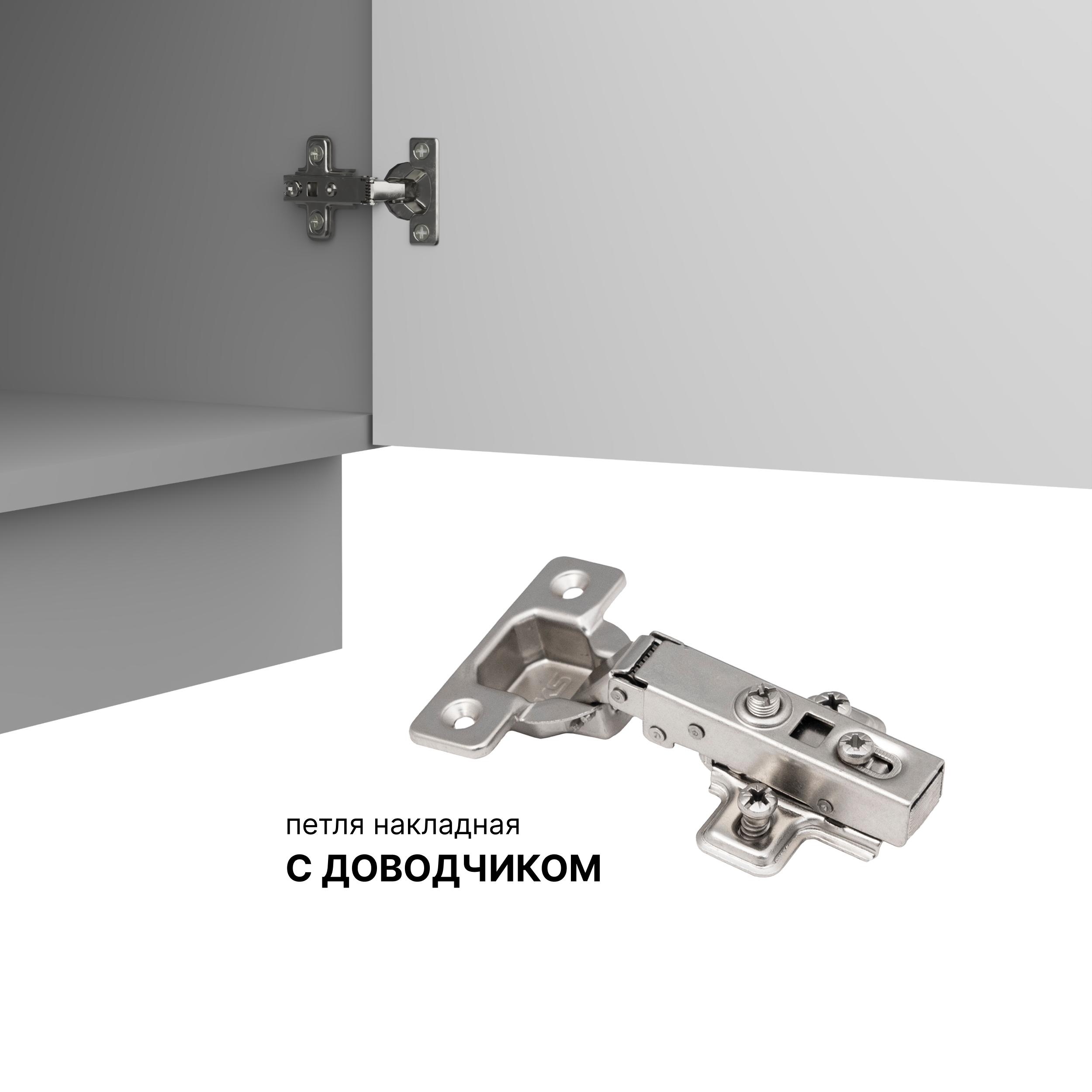 Шкаф-стол кухонный Arvento Корнелия Флок-плюс НШ60р1ш без столешницы (белый софт) — фото 5