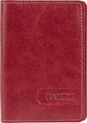 Обложка на паспорт Poshete 604-131-V-K/NP-RED (красный) -