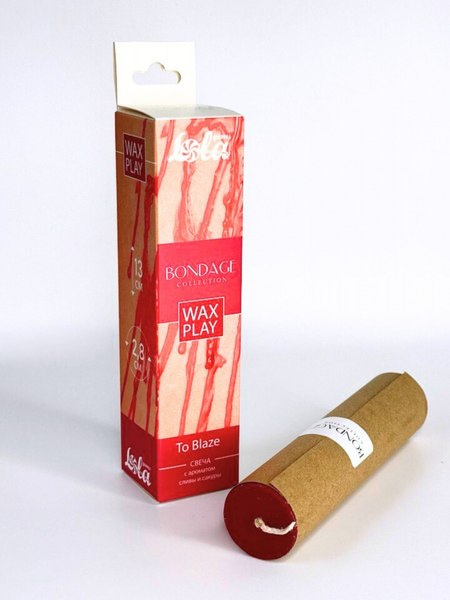 Свеча массажная эротическая Lola Games Wax Play Bondage To Blaze / 1066-02lola (винный красный)