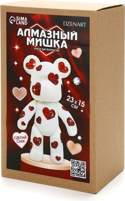 

Набор алмазной вышивки, На фигурке. Алмазный мишка. Сердечки / 10664944