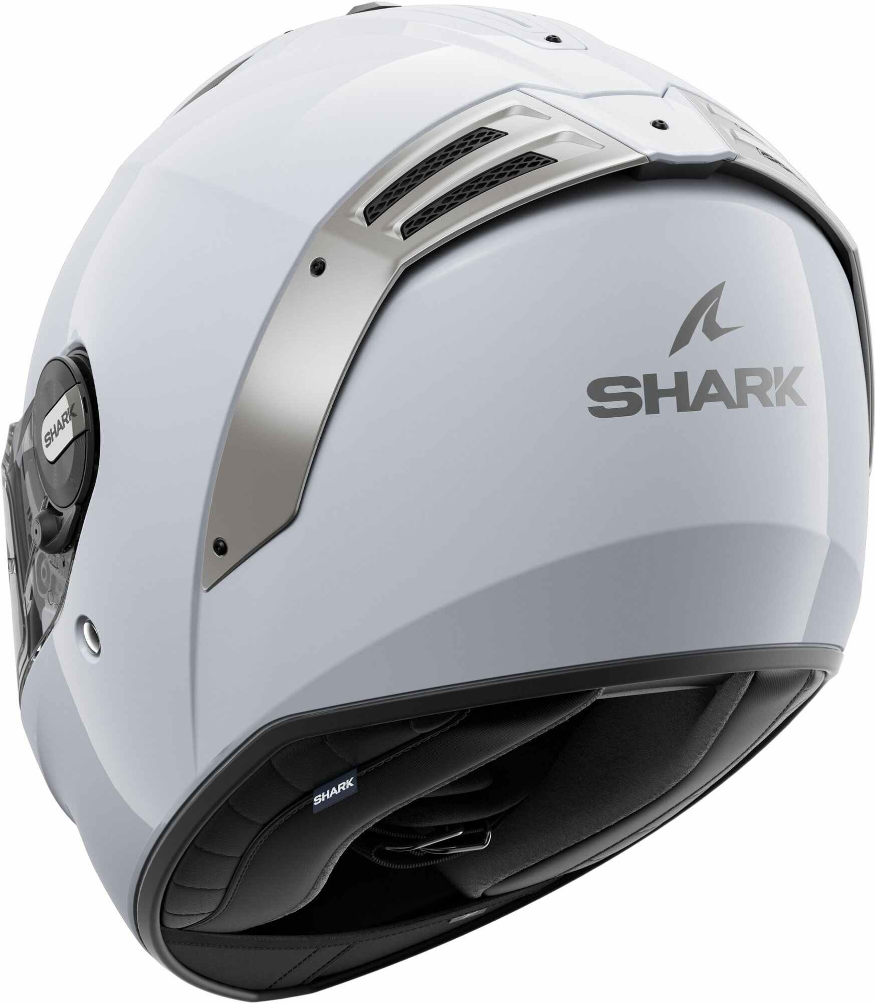 Мотошлем Shark Helmets Spartan Rs Blank (р. XL, белый/серебристый) — фото 3