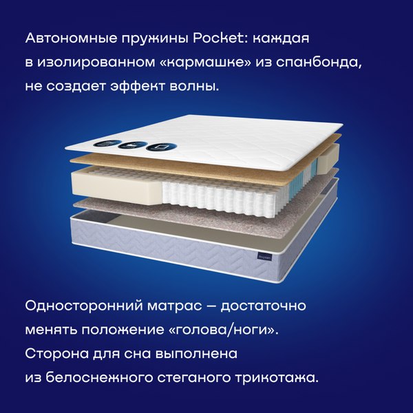 Купить Матрас Buyson BuyFeel 140x200 в Слуцке