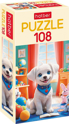 

Пазл, Белые ушки / 108ПЗ4_33209
