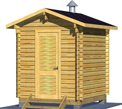 Баня из бруса Вирабуд Мини 2.5м - 