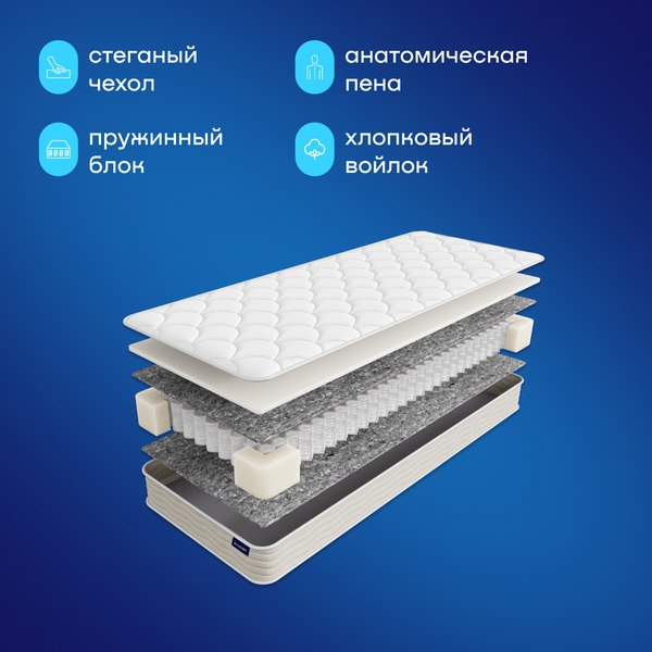 Купить Матрас Buyson BuyIdea 80x200 в Слуцке