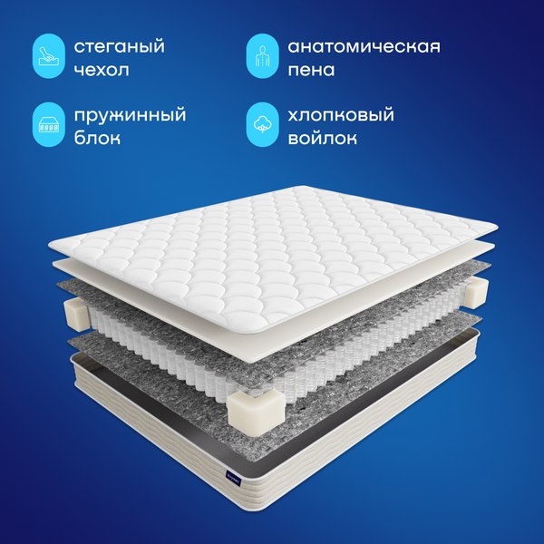 Купить Матрас Buyson BuyIdea 140x200 в Слуцке