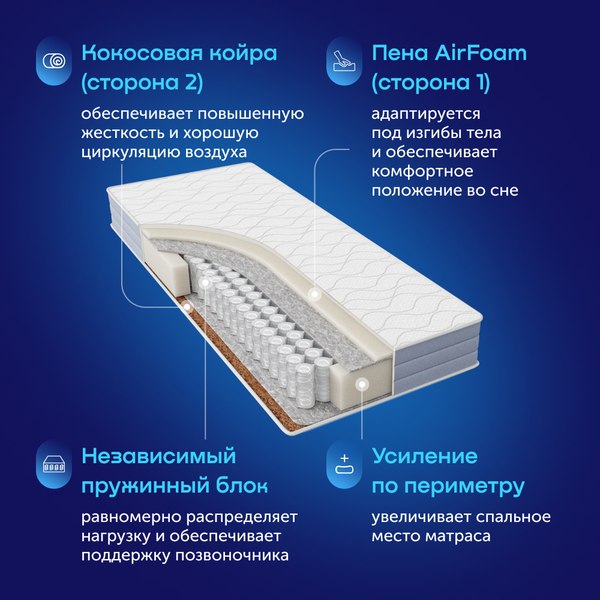 Купить Матрас buyson BuyDouble 160x200  