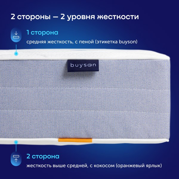 Купить Матрас Buyson BuyDouble 160x200 в Слуцке