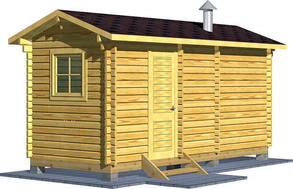 Баня из бруса Вирабуд Мини 5.5м