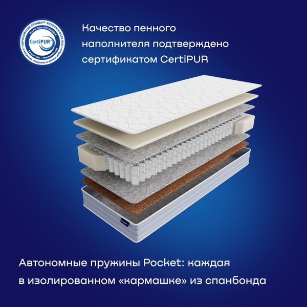 Купить Матрас Buyson BuyDouble 80x200 в Слуцке