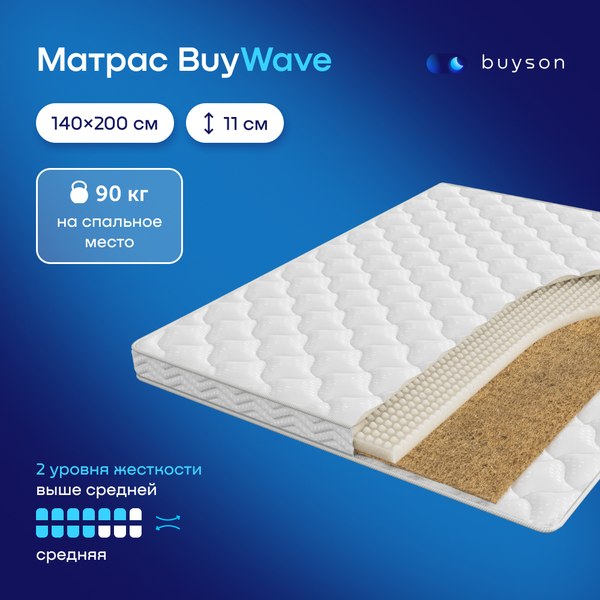 Купить Матрас Buyson BuyWave 140x200 в Солигорске