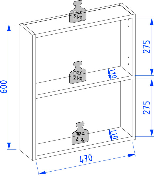 Купить Шкаф с зеркалом для ванной Lauter Estel 50 в Слуцке