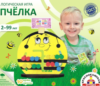 Развивающая игра Краснокамская игрушка Пчелка / ЛИ-04