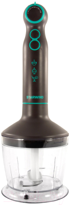 Блендер погружной StarWind SBP6933 (темно-серый/бирюзовый)
