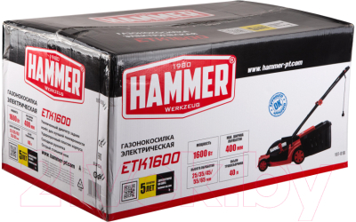 Газонокосилка электрическая Hammer ETK1600