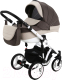 Детская универсальная коляска Adamex Avanti Deluxe 2 в 1 (X22/коричневый/молочный) - 