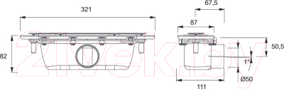 Сифон Jacob Delafon Surface E62623-NF