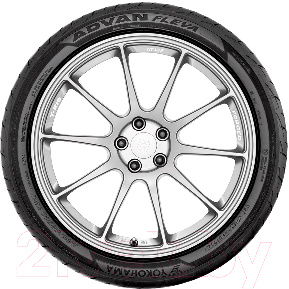 Летняя шина Yokohama Advan Fleva V701 245/40R18 97W — фото 3
