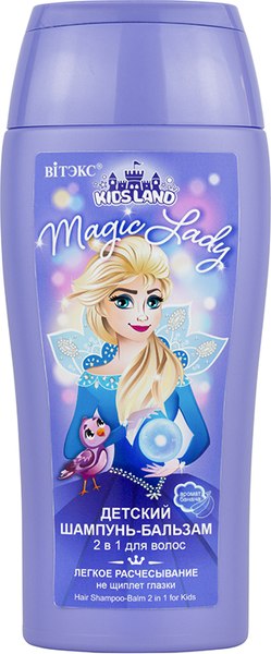 Шампунь детский Витэкс Kidsland Magic Lady 2в1 (300мл)