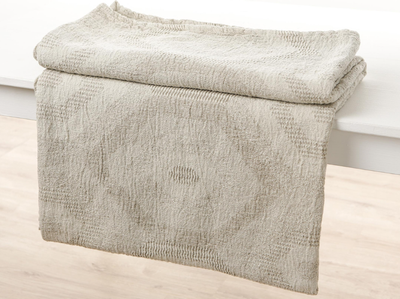 Плед Pole Kvetak (Беларускі лён) 195x220 23С111-ШР (812 Кристель 330/1 сорт) - 