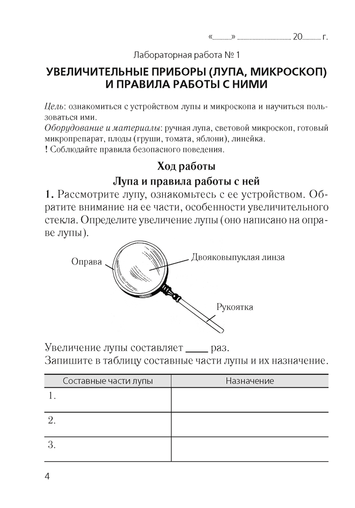 Рабочая тетрадь Аверсэв Биология. 6 класс. Для лабораторных и практических работ 2025 (Лисов Николай) — фото 2