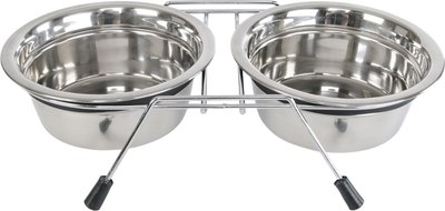 Набор мисок для животных ZooZooZoo на подставке SWT-6009D-400 - 