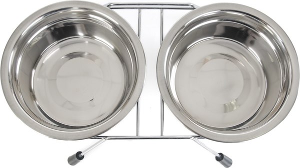 Набор мисок для животных ZooZooZoo Двойная на подставке SWT-6009D-780