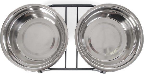 Набор мисок для животных ZooZooZoo на подставке SWT-6010-1650 (черный)