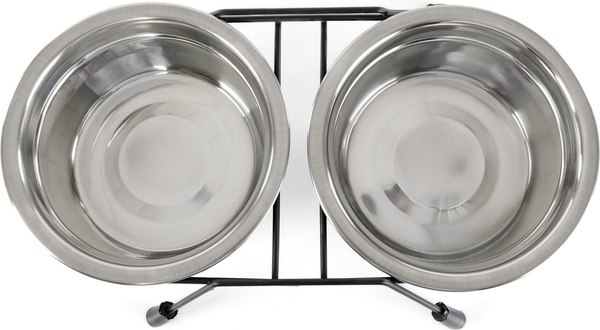 Набор мисок для животных ZooZooZoo на подставке SWT-6010-1650 (черный)