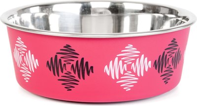 Миска для животных ZooZooZoo Ромбы SWT-6001-600/rhomb (розовый) - 