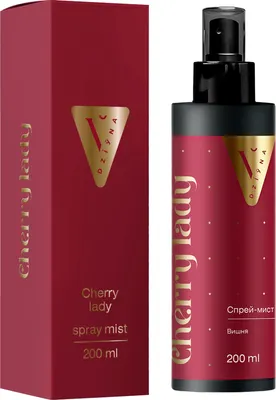 Спрей для тела Dziyna Cherry Lady Парфюмированный для тела и волос (200мл) - 