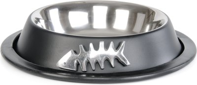 Миска для животных ZooZooZoo Рыбка SWT-5022-200 (черный) - 