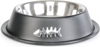 Миска для животных ZooZooZoo Рыбка SWT-5022-450 (черный) - 