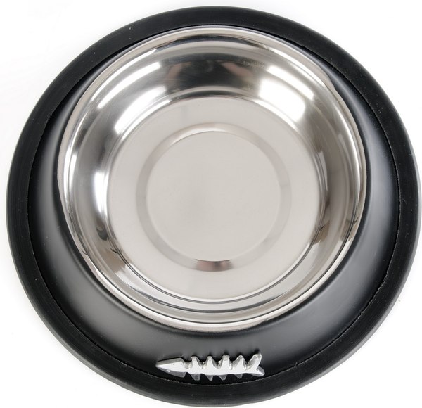 Миска для животных ZooZooZoo Рыбка SWT-5022-450 (черный)
