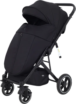 Детская прогулочная коляска MOWbaby Turbo 2.0 / MB021 (черный) - 
