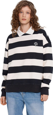 Свитшот Mark Formelle 122886 (р.164/170-88-94, молочно-черная полоска) - 