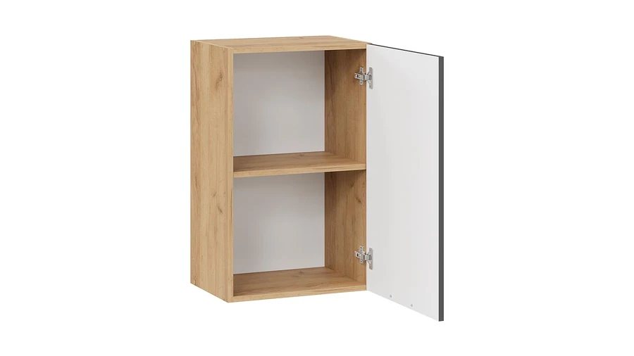 Шкаф навесной для кухни ТриЯ Гренада 1В45 (дуб крафт золотой/холст вулкан) — фото 2