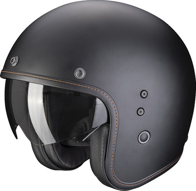 Мотошлем Scorpion Exo Belfast Evo Solid (р. 3XL, черный матовый) - 