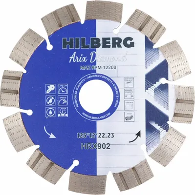 

Отрезной диск алмазный, Arix Diamond 125x12x22.23мм / HRX902