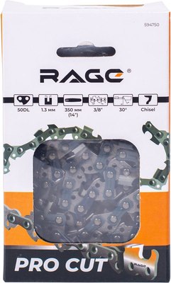 Цепь для пилы Vira Rage PRO Cut 50зв 350мм 3/8 1.3 L50-3/8-1.3 / 594750 - 