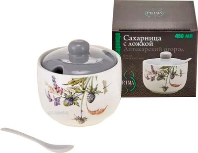 Сахарница Prima Collection Аптекарский огород PC78AG450 (c ложкой) - 