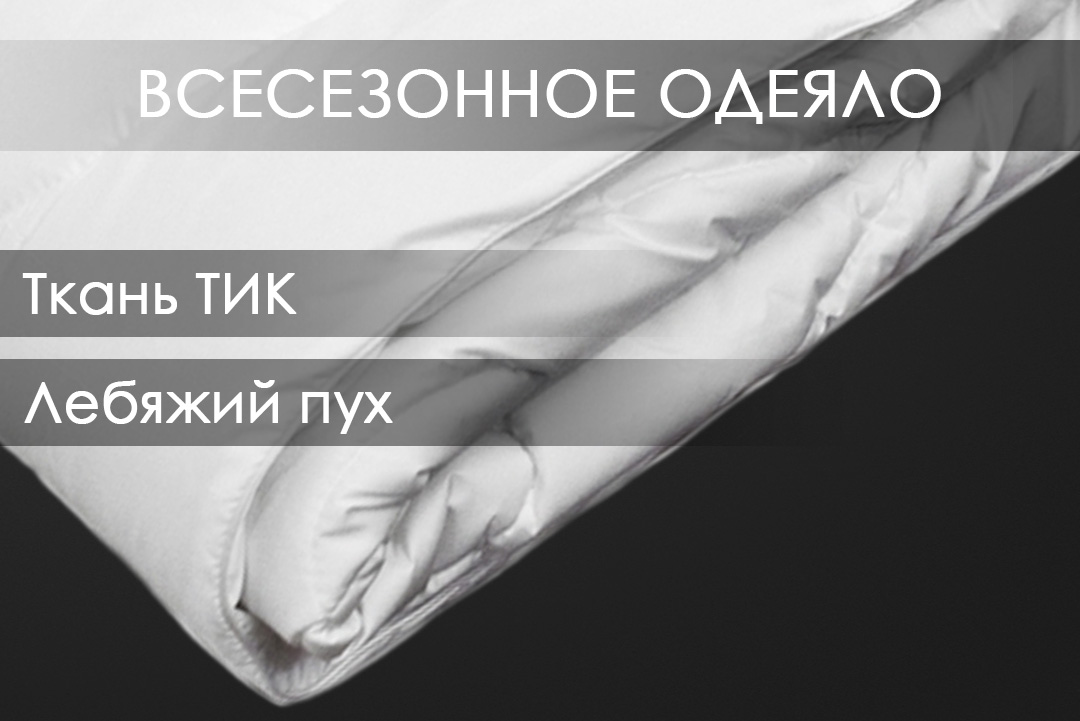 Одеяло Реноме Зефир Евро 200х220 14/443 (заменитель лебяжьего пуха тик) — фото 2