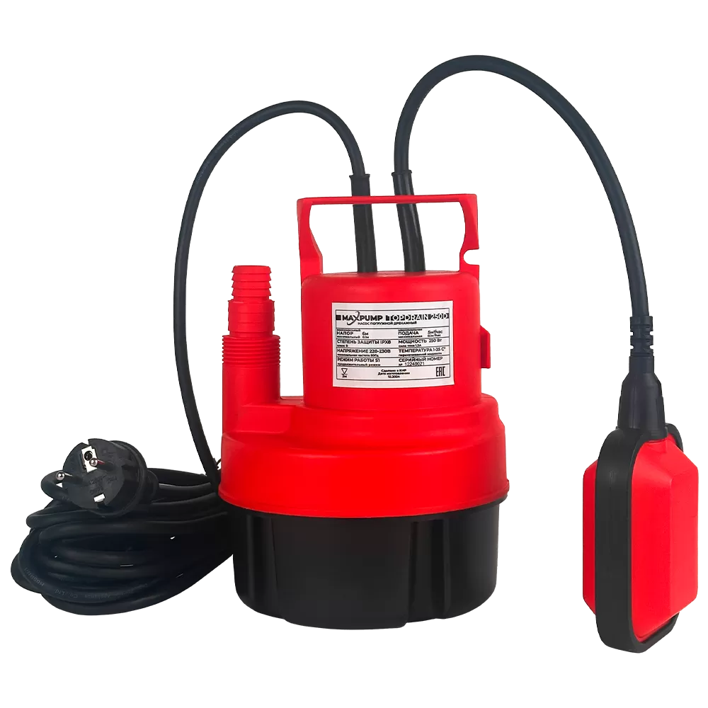 Дренажный насос Maxpump Topdrain 250D