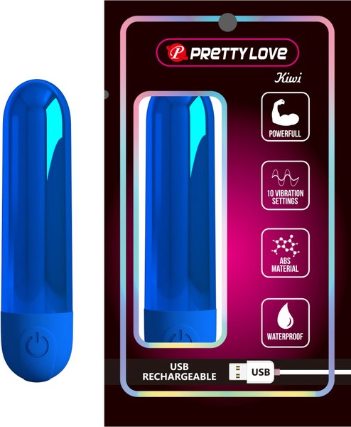 Вибромассажер Baile Pretty Love Kiwi BI-300091-2 (синий)