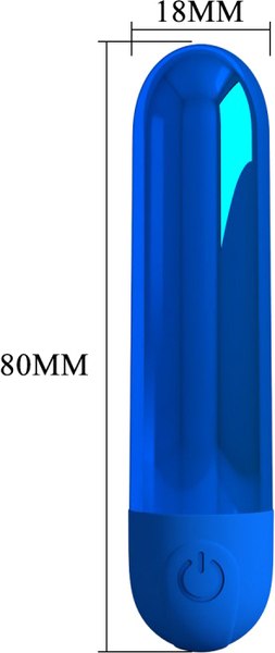Вибромассажер Baile Pretty Love Kiwi BI-300091-2 (синий)