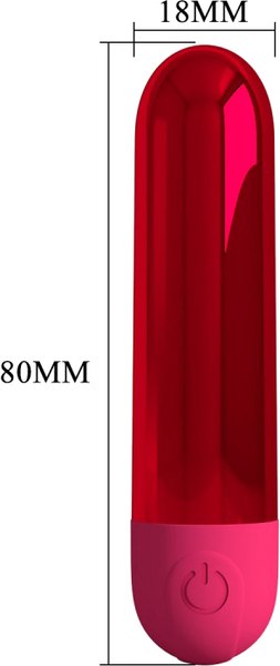 Вибромассажер Baile Pretty Love Kiwi BI-300091-3 (красный)